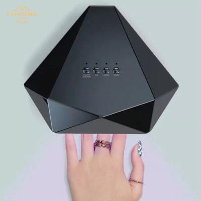 China 2021 Trends Fast Cure Pink Black Personal Wireless Rechargeable LED Gel Light Led Nail 48 Watt UV Lamp With Fan For Nails Gel Polish for sale