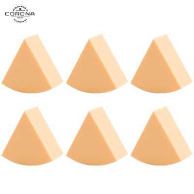 China Cheap washable white triangle base puff stippling complexion 6pcs soft makeup sponge concealer for sale for sale