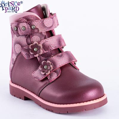 China New fashion style genuine leather autumn and winter orthopedic shoes for children for sale