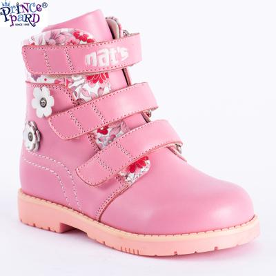 China Beautiful Autumn Winter Comfortable Genuine Leather Orthopedic Shoes For Kids for sale