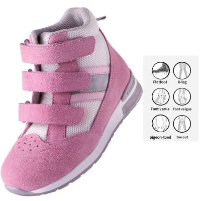 China Princepard Breathable Leather Trim Orthopedic Sport Shoes With Ankle Support Care Correction Sneakers For Boys Girls Shoes Factory for sale