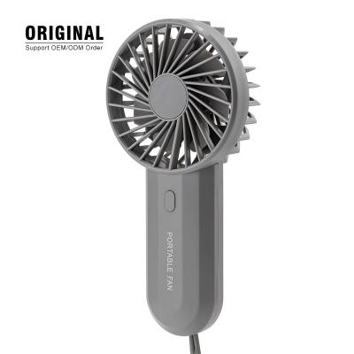 China New Design Personal Air Purification Practical Handheld Battery Mini USB Rechargeable Fan for sale