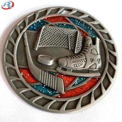 China China Personal Custom Logo 3D Soft Enamel Glass Metal Sports Souvenir Challenge Coins for sale