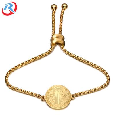 China Wholesale Custom Cute Clean Logo Metal Gold Plated Bracelet for sale