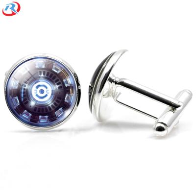 China ALLOY Metal Wholesale Gemstone Glass Cufflinks / Cuff Link for sale