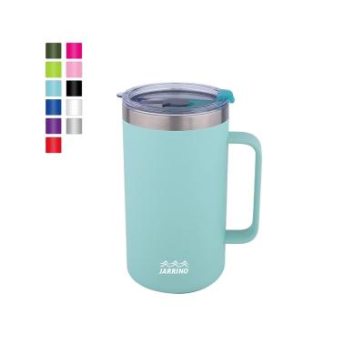 China Sustainable Sublimation Coated White Stainless Steel Tumbler Double Wall Vacuum Insulated Coffee Thermos Mug for sale