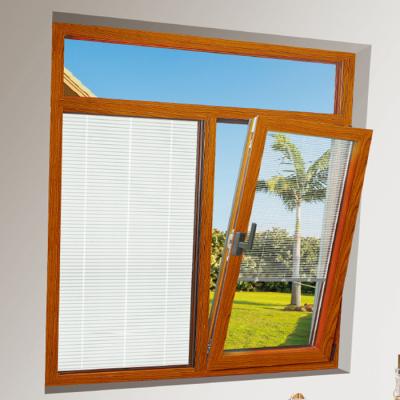 China Durable Professional Waterproof Aluminum Double Glazed Tilt And Turn Open Window for sale