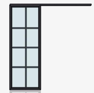 China Durable Movable Barn Partition Steerable Hanging Wheel Aluminum Glass Door Soundproof And Waterproof for sale