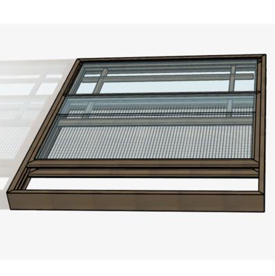 China Double Screen Magnetic Airtight Durable Waterproof Aluminum Soundproof Hung Sash Window With Fly Screen for sale