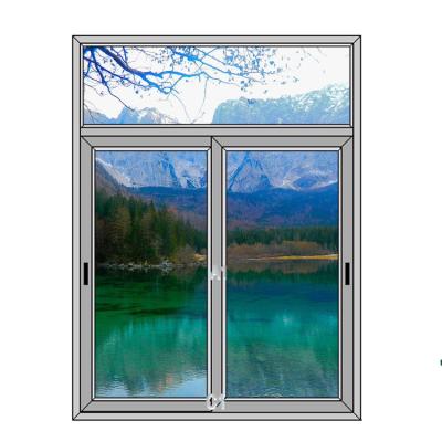 China Magnetic Screen Thermal Broken Aluminum Window Sliding Window Hurricane Impact Windows for sale