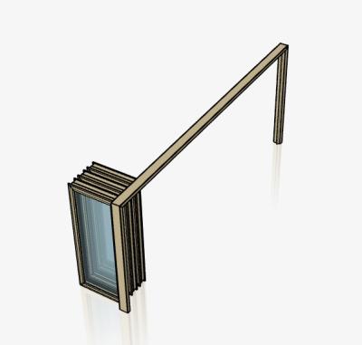 China Durable Interior Room Window And Door Break Aluminum Thermal System Bi-Folding Glass Door for sale