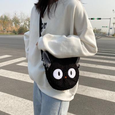 China New Japanese Style Kawaii Women Cartoon Waterproof Plush Shoulder Cross - Small Body Phone&Purse Bag for sale