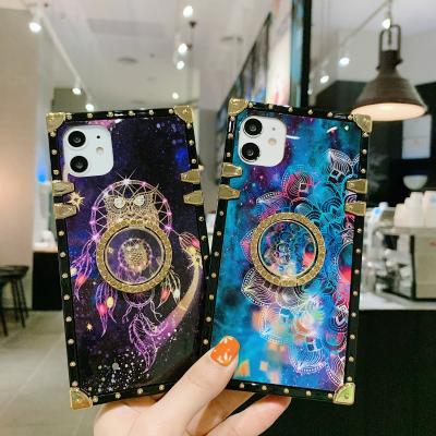 China PC For Samsung A11 A21S A01 A31 A81 A91 Square Case Phone Case With Ring Holder For Samsung A51 A71 S20 for sale