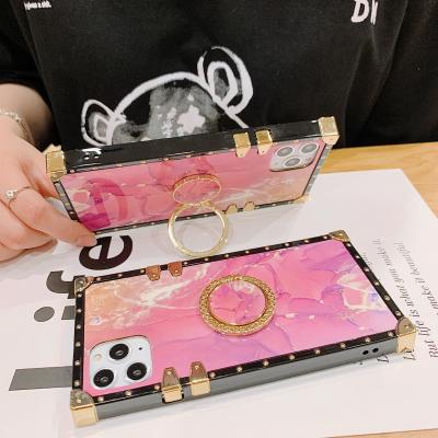 China Protector Cover For Huawei P40 Y9prime 2019 Y6 Y7 Y9 nova5 nova6 Pink Marble Phone Case With Phone Holder for sale