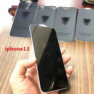 China High Quality Anti-Scratch Privacy Anti-Spy Screen Protector Bubble Free With Dust Proof Premium Tempered Glass For Iphone 13 for sale