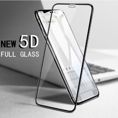 China Good Quality Anti-scratch Tempered Glass For iPhone 12 X 6 7 8 6s Plus Full Cover 5D Edge Screen Protector For iPhone X Glass Film for sale