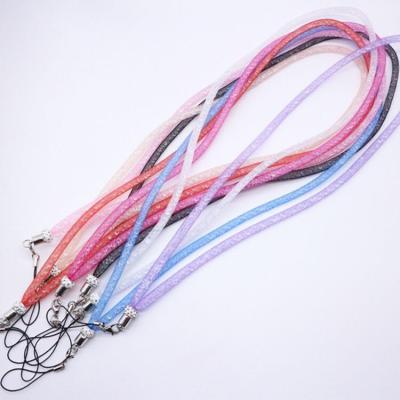 China Durable Candy Color Glitter Case Lanyard Strap For iPhone Mobile Phone Neck Rope Camera Hanging Strap for sale