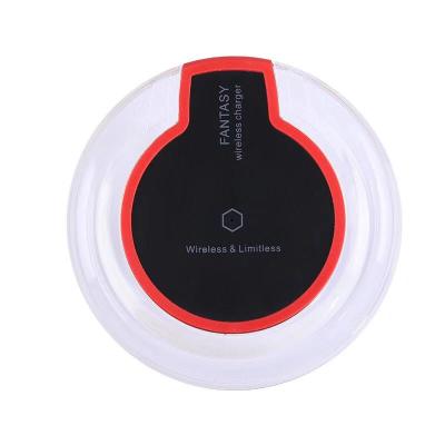 China High Quality Qi Fast Wireless Charger Mobile Phone Charger K9 Portable Wireless Charger With LED Light For iPhone X/8/8Plus for sale