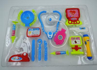 China Role Play Medical Kit Playset Doctor Set Toys For Kids Pink Blue Colors 13 Pcs for sale