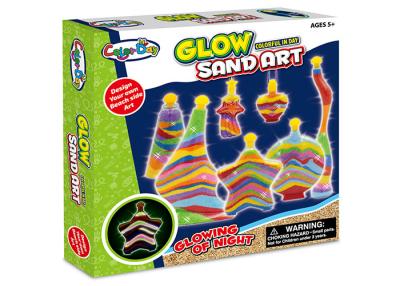 China Educational DIY Glow Sand Arts And Crafts Toys / Children Learning Kits W / Bottles for sale