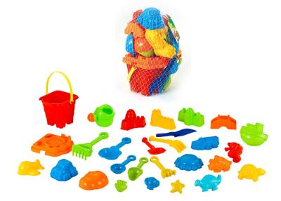 Chine Ensemble en plastique durable de jouet de plage de dinosaure avec des PCs du camion 28 de seau faciles à porter à vendre