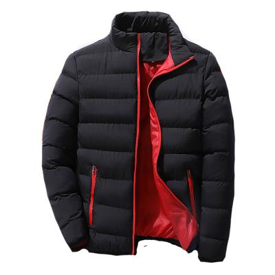 China Custom Waterproof OEM Logo Oversized Winter Windproof Thickened Sports Cotton Padded Jacket Warm Outdoor Collar Down Coat Men for sale