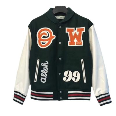 China New Design Fashion Patchwork Regular Mens Sports Baseball Jackets With Custom Logo for sale