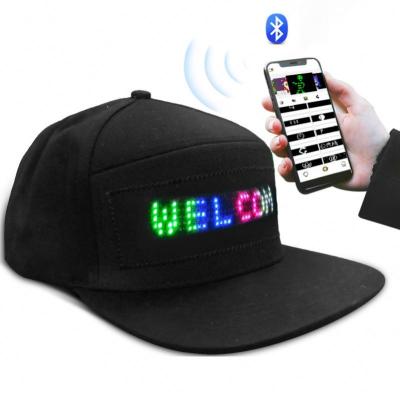 China Factory price cool COMMON tbdled led cap screen bl536 with IOS Android phone APP control text screen baseball LED moving cap cap for sale