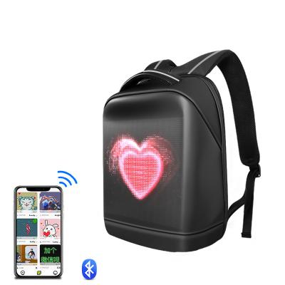 China With USB School LED Backpack Luminous Led Dynamic Backpack LED Computer Portable Backpack For Advertising Light Display for sale