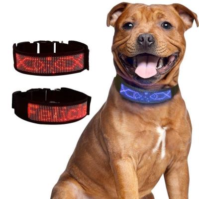 China Dog Running Walking Training Increasing Night Adjustable Rechargeable Luminous Light Collar Dog LED Flashing Collar For Small Medium Large Dogs Cats for sale