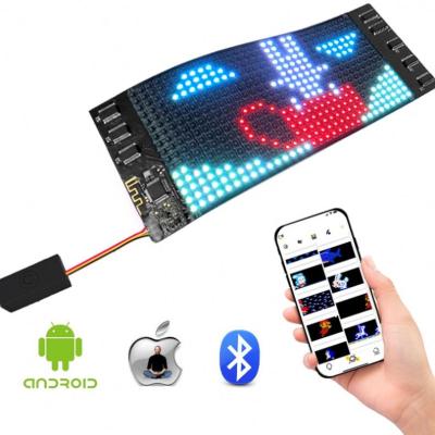 China Indoor Full Color Mini Flexible Led Display Strip Light UP Soft Ticker Screen Digital Message Moving Mini Flexible LED Display Board for sale