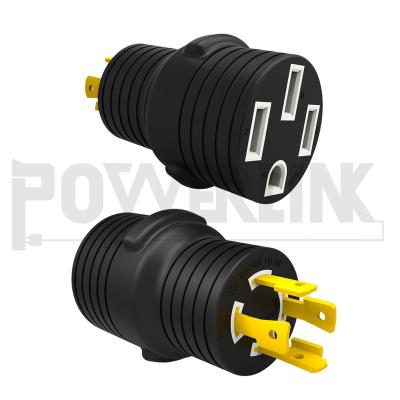 China JZ60126 PLK 30A 50A Male to GAP43050 RV Generator Female Adapter Plug for sale