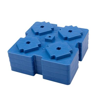 China Heavy duty pp leveling blocks, ideal for leveling single and double wheels, hydraulic jacks for sale