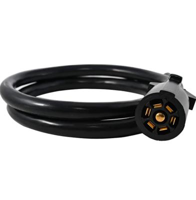 China Trailer Parts 7way Trailer Connector Cord For 5th Wheel/RV Trailer Wiring 8ft Trailer Power Cord/Camper for sale