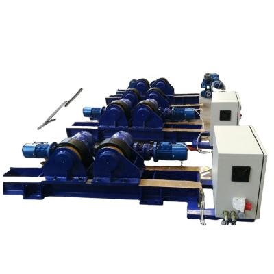 China Easy Operation Factory Operation PU Tire Adjustable Chain 10t Tank Auto Welding Rotator Roller for sale