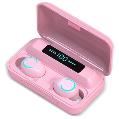 China 2000mah Earbuds F9-9 TWS Wireless In-ear Earphone Macaron Inpods With Led Display Charging Box for sale