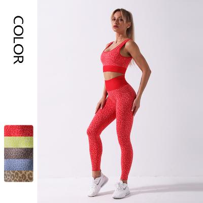 China 2020 Hot Sale Snake Print Fashion Design Breathable Workout Yoga Sets Women Sports Outdoor GYM Yoga Set Fitness Leggings For Women for sale