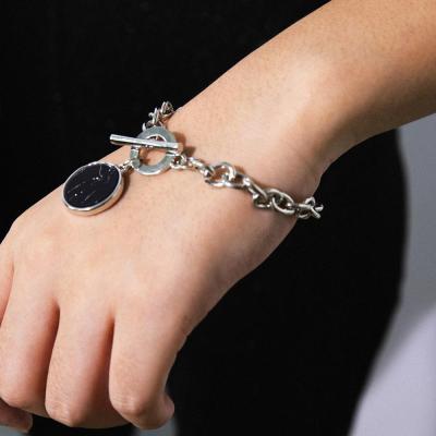 China Hot Selling ALLOY Charm Jewelry Women Bracelets Fashion Round Dangle Ladies Daily Bracelets for sale