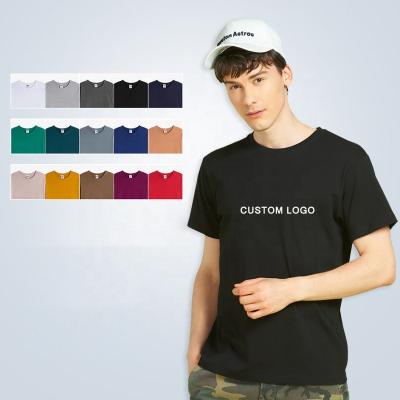 China wholesale high quality custom Anti-wrinkle logo brand vintage wash loose fit men's college style loose big t-shirt tees for sale