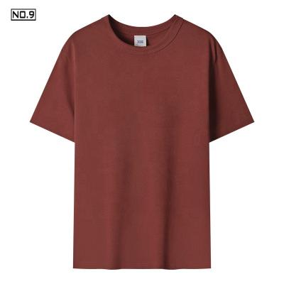 China Anti-wrinkle 300G T-shirt heavy men's cotton short-sleeved student couple retro wear Japanese pure half-sleeve thickened T-shirt for sale