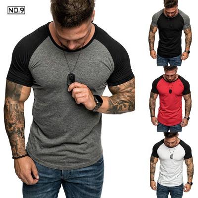 China New Sports Summer New Men's Anti-Wrinkle Leisure Fashion Shorts Sleeve Loose Bottom T-shirt Men's Patchwork Breathable Shirt T-shirts for sale