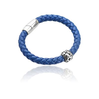 China China Fashion Bangle Jewelry Environmental Wholesale Bangle 316l Stainless Steel Bracelet In Blue Color Rope for sale