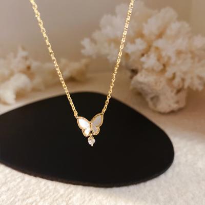 China HOVANCI Classic Butterfly Necklace Pendant Long Chain Choker for Women Fashion Jewelry 2021 for sale