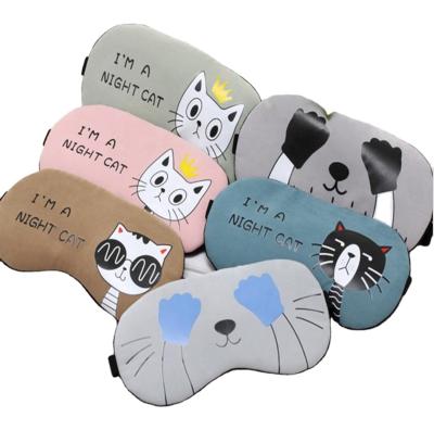 China A2468Cartoon Easy Shading Ice Pack Eye Shield Sleep Flannel Bag Sleeping Eye Mask for sale