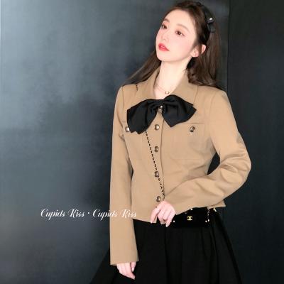 China High quality British style women's shorts British style arc style Women's Anti-wrinkle CSK camel girls Berlin jacket casual jacket autumn for sale