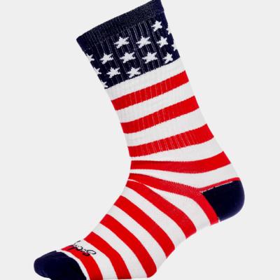 China Viable Fashion Mens Flag Socks, American USA Flag Pattern Socks, National Mens Flag Pattern Socks for sale