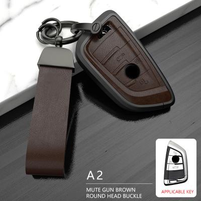 China Perfectly Hot Selling Aluminum Leather Cover Fit Key Case Shell For BMW F-16 1 X1 X3 X5 X6 X7 G20 G30 G05 F15 3 5 7 Series F01 F02 G11 F48 F39 for sale