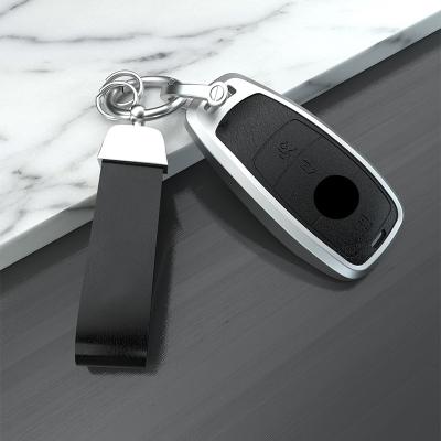 China Luxury Car Key Cover Case Aluminum All For Mercedes Class Car Key Cover Case Key Chain Shell For Mercedes Benz E For Benz Accessories Car Styling for sale