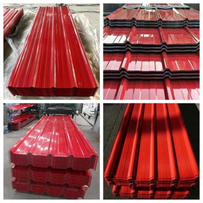 China PPGI Color Coated Galvanized Roofing Corrugated Steel Sheet PPGI Corrugated Sheet for Roofing Sheet Colour Coated Roofing Sheet for sale