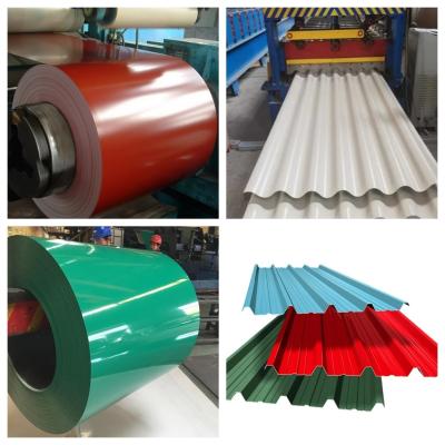 China Color Coated PPGI Corrugated Sheet Prepainted Metal Steel Plate Roofing Sheet Corrugated Prepainted Galvalume Steel Chinese Manufacturer for sale